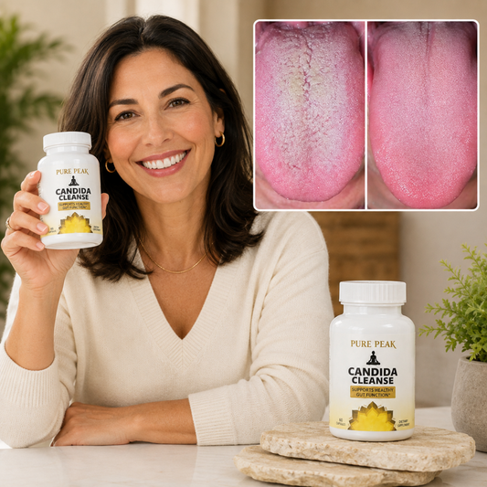 Candida-Reinigung | Entfernen Sie den Belag. Sorgen Sie für frischen Atem. Unterstützen Sie Ihren Darm.